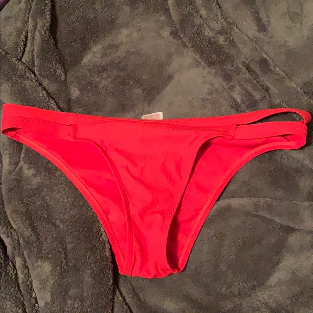 Red bathing suit bottoms